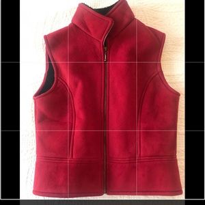 Beautiful super soft suede-like red vest